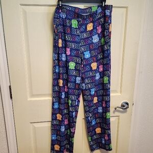 Colorful Bear Print Pajama Pants